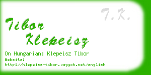 tibor klepeisz business card